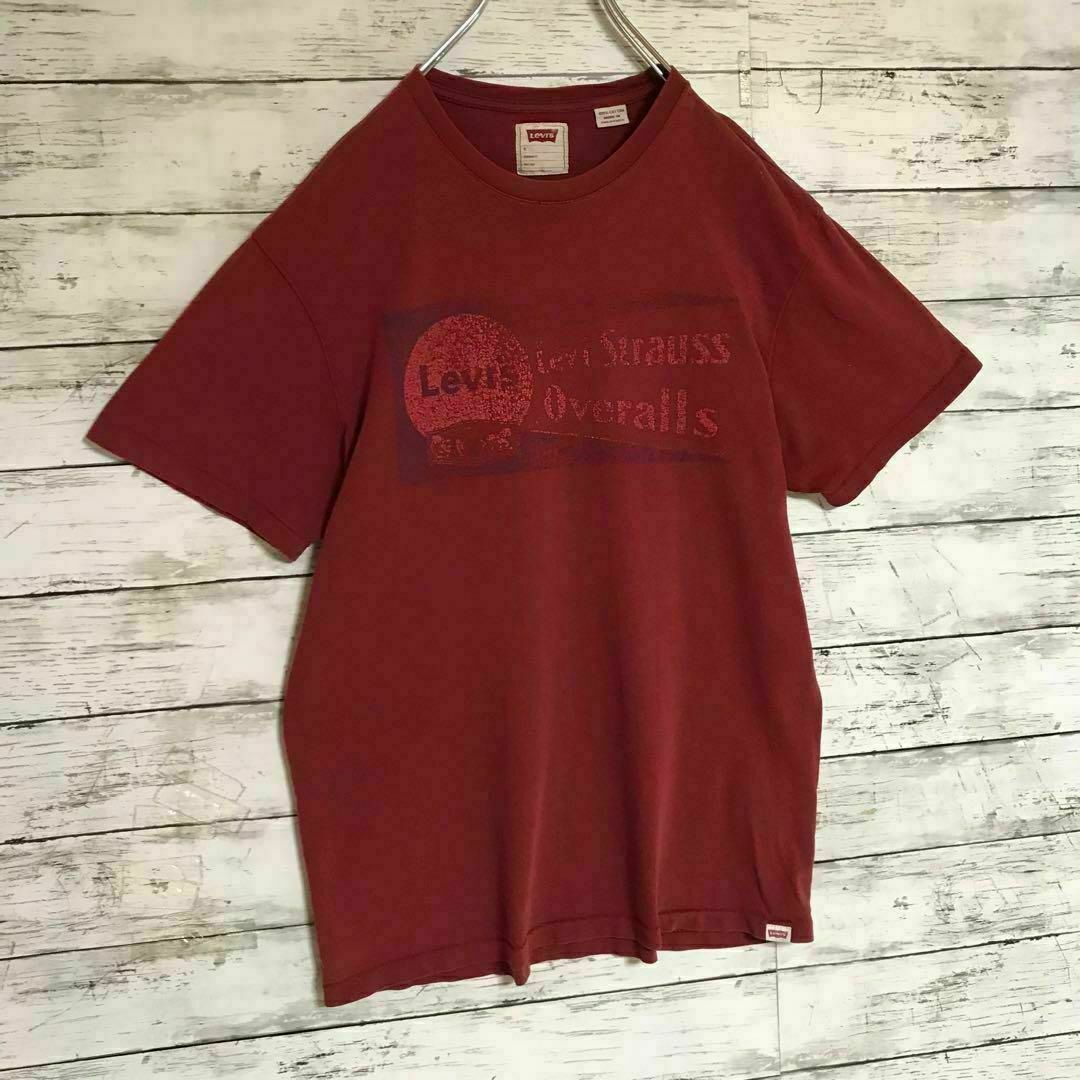 Levi's(リーバイス)の【人気カラー】リーバイス　ロゴプリント入りTシャツ　ワインレッド　E588 メンズのトップス(Tシャツ/カットソー(半袖/袖なし))の商品写真