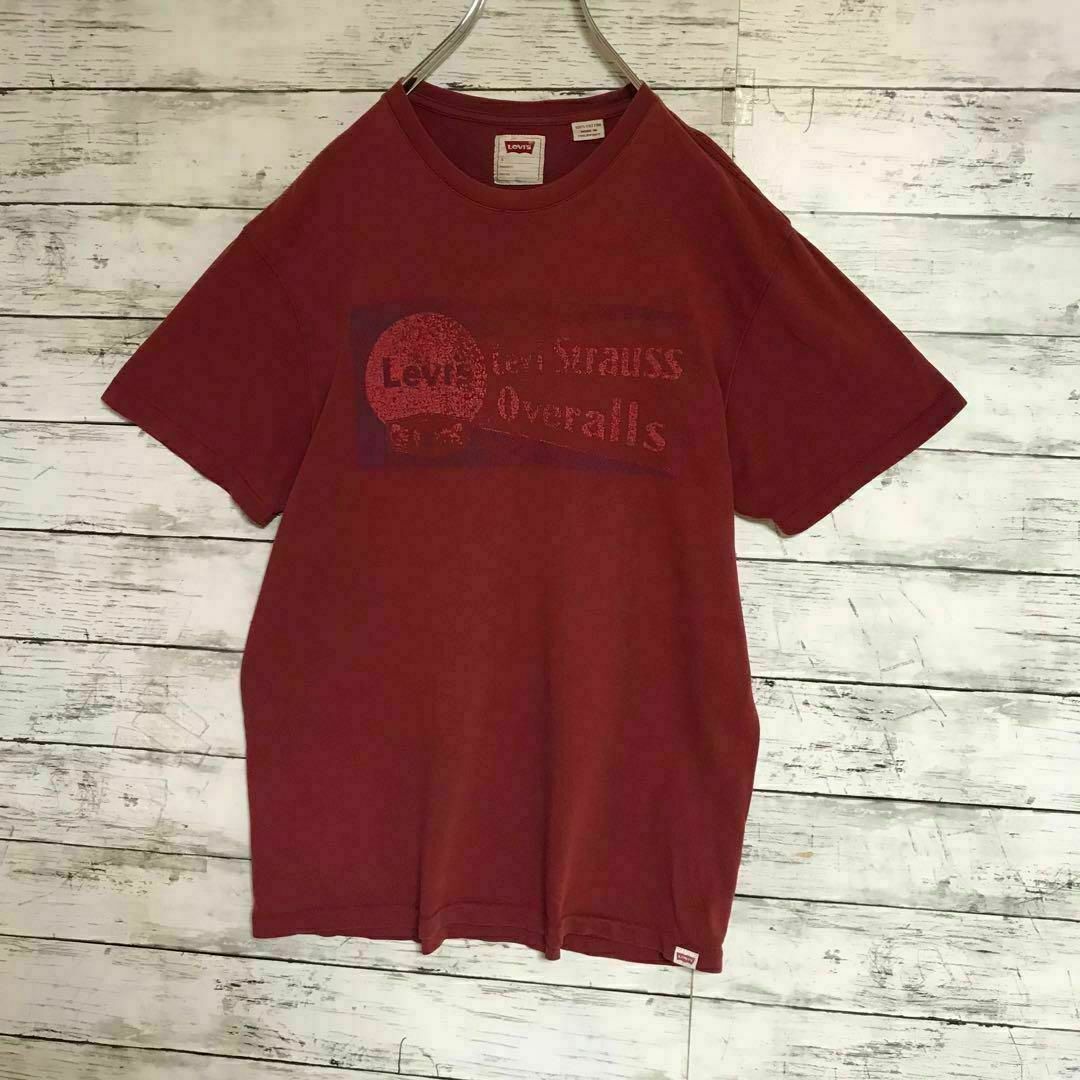 Levi's(リーバイス)の【人気カラー】リーバイス　ロゴプリント入りTシャツ　ワインレッド　E588 メンズのトップス(Tシャツ/カットソー(半袖/袖なし))の商品写真