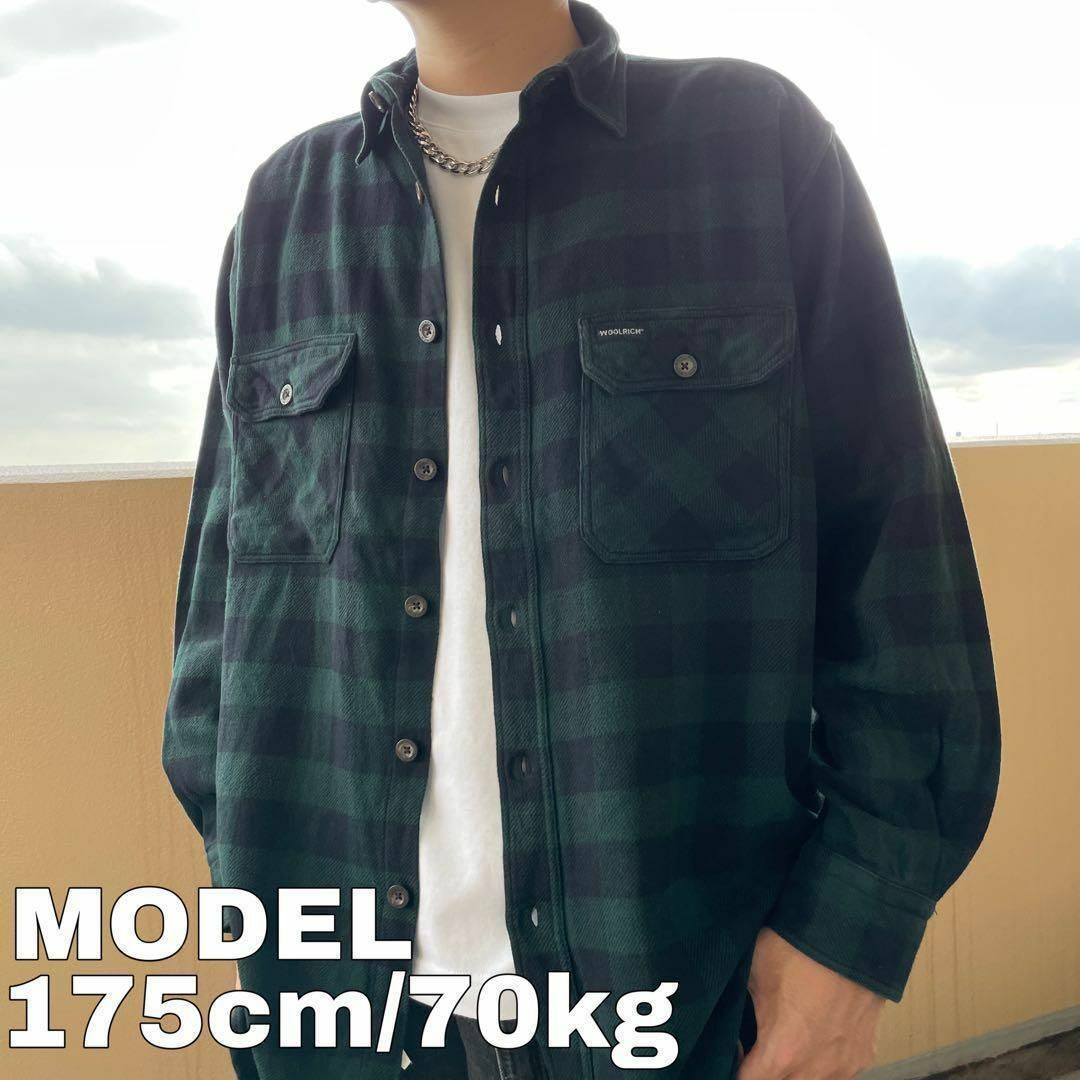 WOOLRICH - ウールリッチ L フランネル ワークシャツ バッファロー