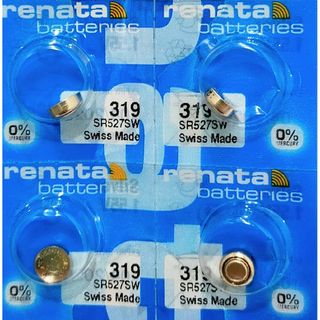 renata酸化銀319ボタン電池４個セット(その他)