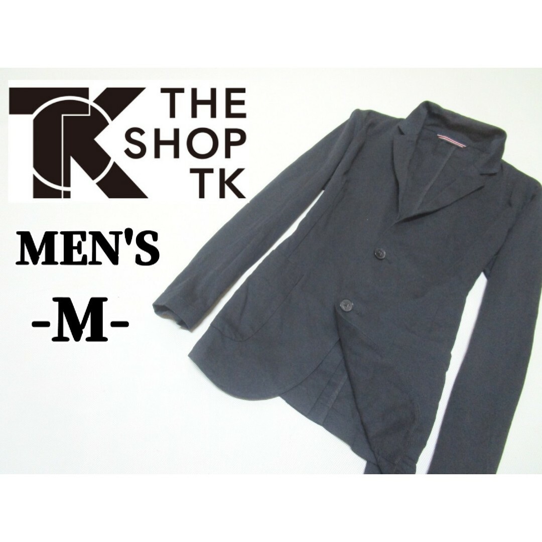 THE SHOP TK(ザショップティーケー)のメンズM◇THE SHOP TK◇薄手テーラードシャツ 濃紺 メンズのジャケット/アウター(テーラードジャケット)の商品写真