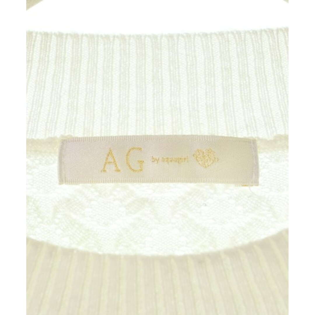 AG by aquagirl(エージーバイアクアガール)のAG by aquagirl ニット・セーター 36(S位) 白 【古着】【中古】 レディースのトップス(ニット/セーター)の商品写真