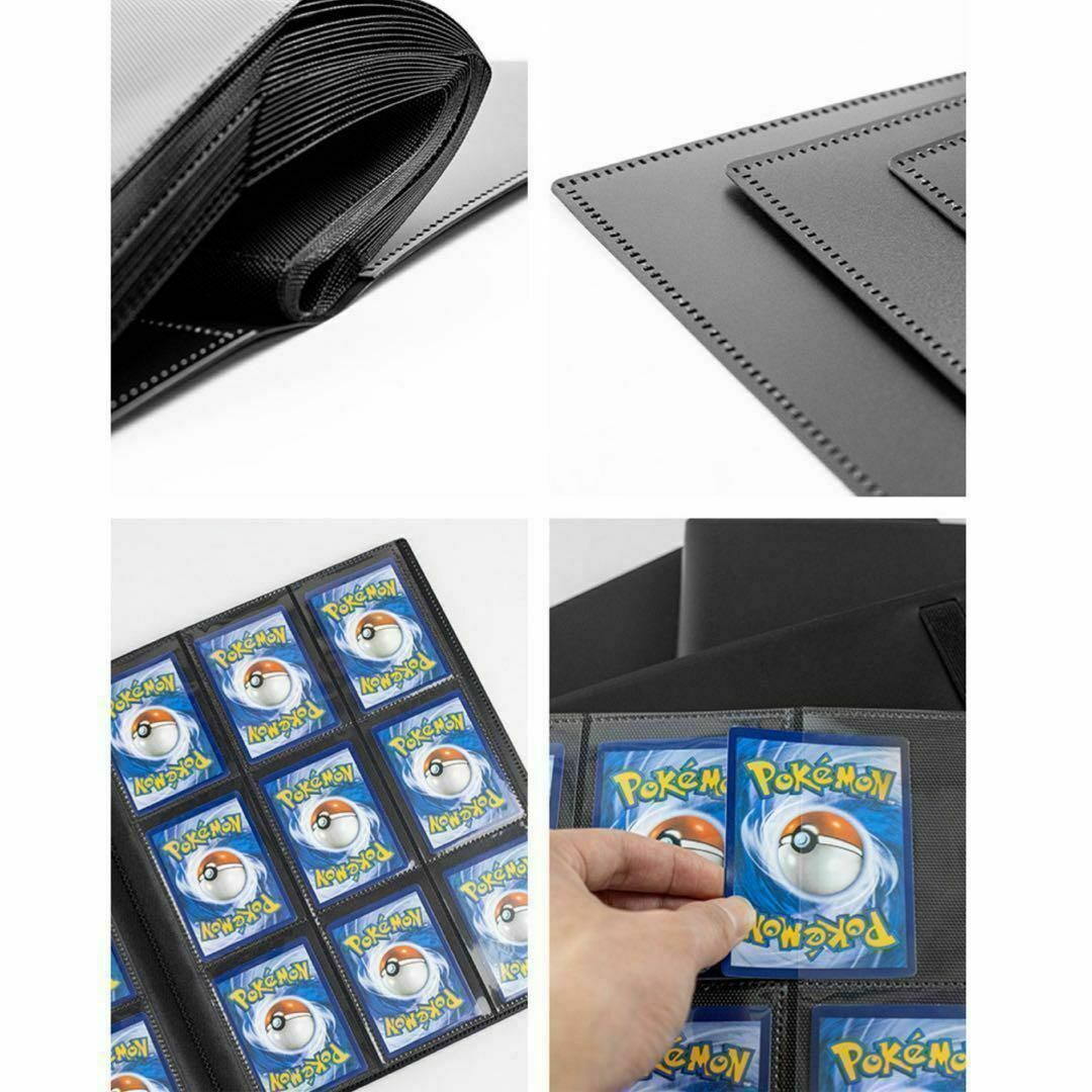 カード ファイル トレカ スリーブ 360枚横入れ収納 9ポケット ブラック⑨ エンタメ/ホビーのトレーディングカード(Box/デッキ/パック)の商品写真