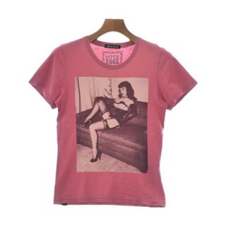 ヒステリックグラマー(HYSTERIC GLAMOUR)のHYSTERIC GLAMOUR Tシャツ・カットソー -(XS位) ピンク 【古着】【中古】(Tシャツ/カットソー(半袖/袖なし))