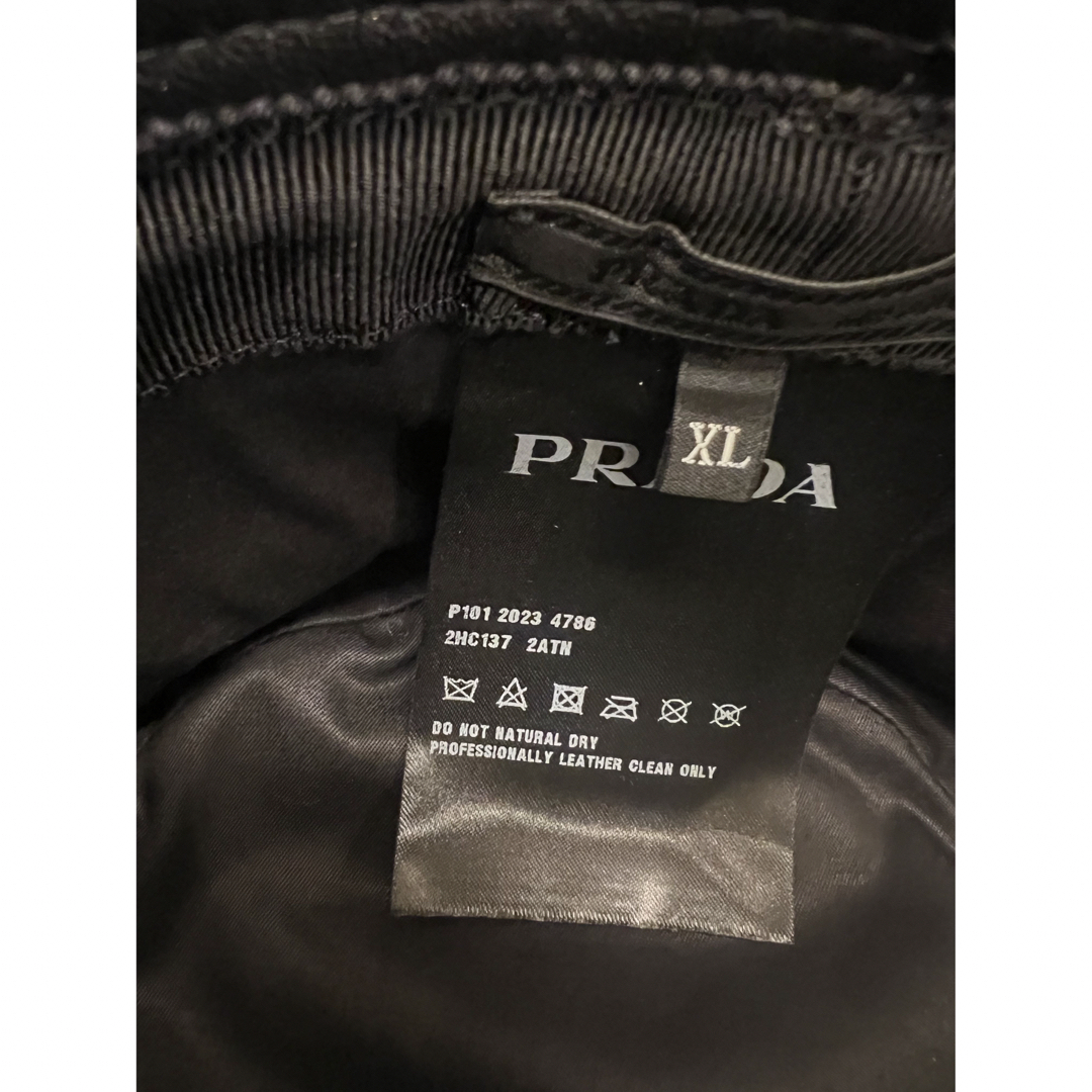 PRADA - 23aw PRADA プラダ ナッパ レザー バケットハット PRADA PRADA - 23aw PRADA プラダ ナッパ レザー バケットハット PRADA