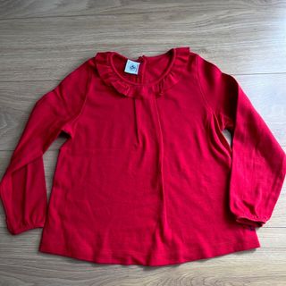 プチバトー(PETIT BATEAU)の中古 プチバトー 襟フリルカットソー5a(Tシャツ/カットソー)