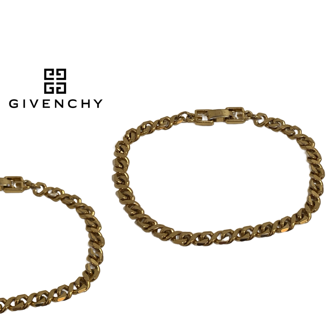 GIVENCHY - GIVENCHY PARIS VINTAGE 80s チェーンブレスレット 喜平の