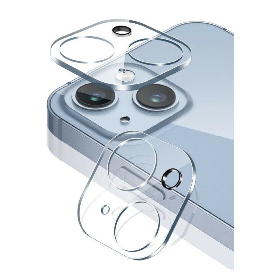 iPhone 14/14 Max用 カメラ保護フィルム 硬度9Hガラス 2枚入 スマホ/家電/カメラのスマホアクセサリー(保護フィルム)の商品写真