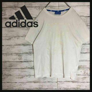 アディダス(adidas)の【ビンテージ】アディダス　半袖プリントTシャツ　人気ホワイトLサイズ　K218(Tシャツ/カットソー(半袖/袖なし))