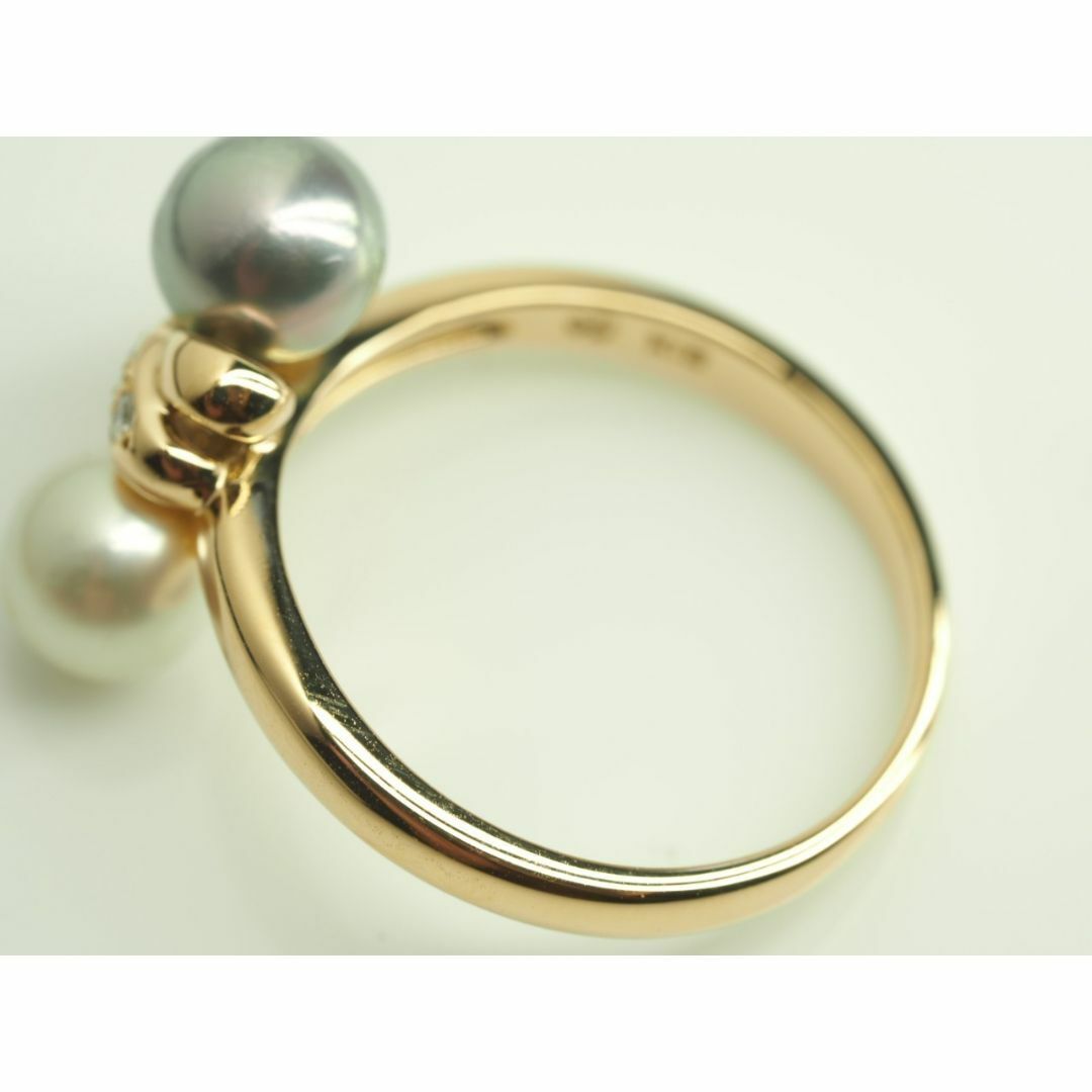 TASAKI(タサキ)の田崎真珠　タサキ　TASAKI　素敵な天然アコヤ本真珠ダイヤモンドリング　K18 レディースのアクセサリー(リング(指輪))の商品写真