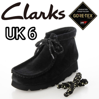 クラークス(Clarks)の新品■クラークス レディース ワラビー ブーツ GORE-TEX UK6 黒(ブーツ)