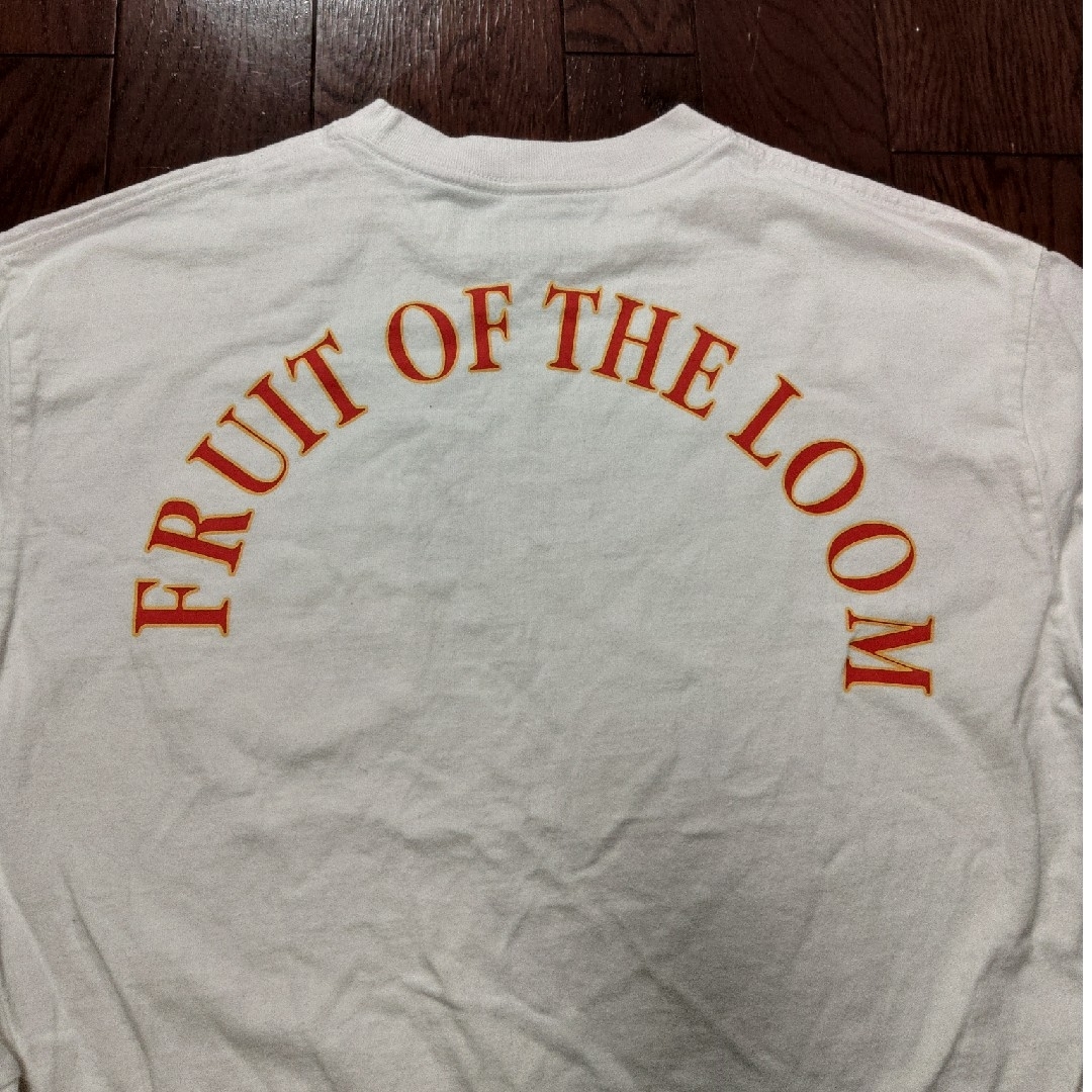 BAYFLOW(ベイフロー)のBAYFLOW　fruits of the room ロンT　ポケT　M　白 メンズのトップス(Tシャツ/カットソー(七分/長袖))の商品写真
