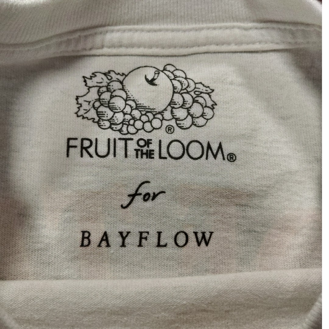 BAYFLOW(ベイフロー)のBAYFLOW　fruits of the room ロンT　ポケT　M　白 メンズのトップス(Tシャツ/カットソー(七分/長袖))の商品写真