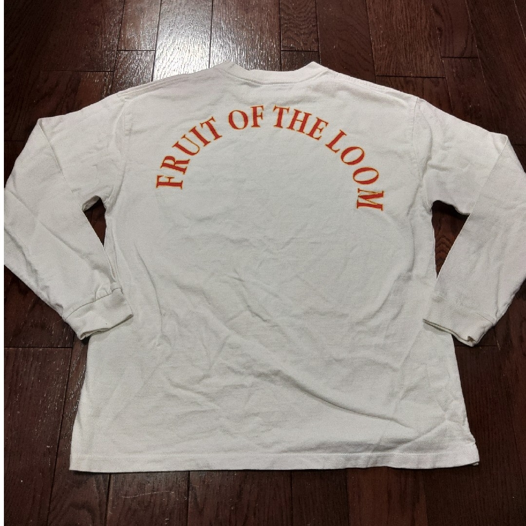 BAYFLOW(ベイフロー)のBAYFLOW　fruits of the room ロンT　ポケT　M　白 メンズのトップス(Tシャツ/カットソー(七分/長袖))の商品写真