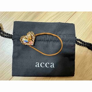 アッカ(acca)の美品♡acca♡ヘアゴム♡ハート♡ストーン♡アッカ(ヘアゴム/シュシュ)