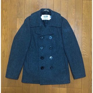 ショット(schott)の36 良品 Schott 753US Pコート タイト スリム ピーコート 灰色(ピーコート)