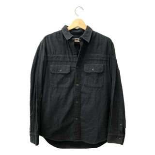 ステューシー(STUSSY)のステューシー STUSSY シャモアクロス 長袖シャツ    メンズ L(シャツ)