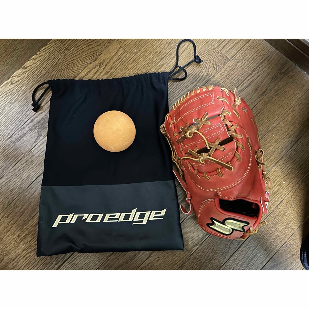 SSK Proedge  軟式 ファーストミット 左投 グラブ袋 型付ボール付ミット