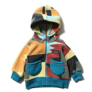 パタゴニア(patagonia)の【新品未使用】 patagonia パタゴニア キッズ ベビー フリース パーカー フーディー BABY SYNCH CARDIGAN 60093 【4T(4歳)/FRONTERITA/SKIFF BLUE】(その他)