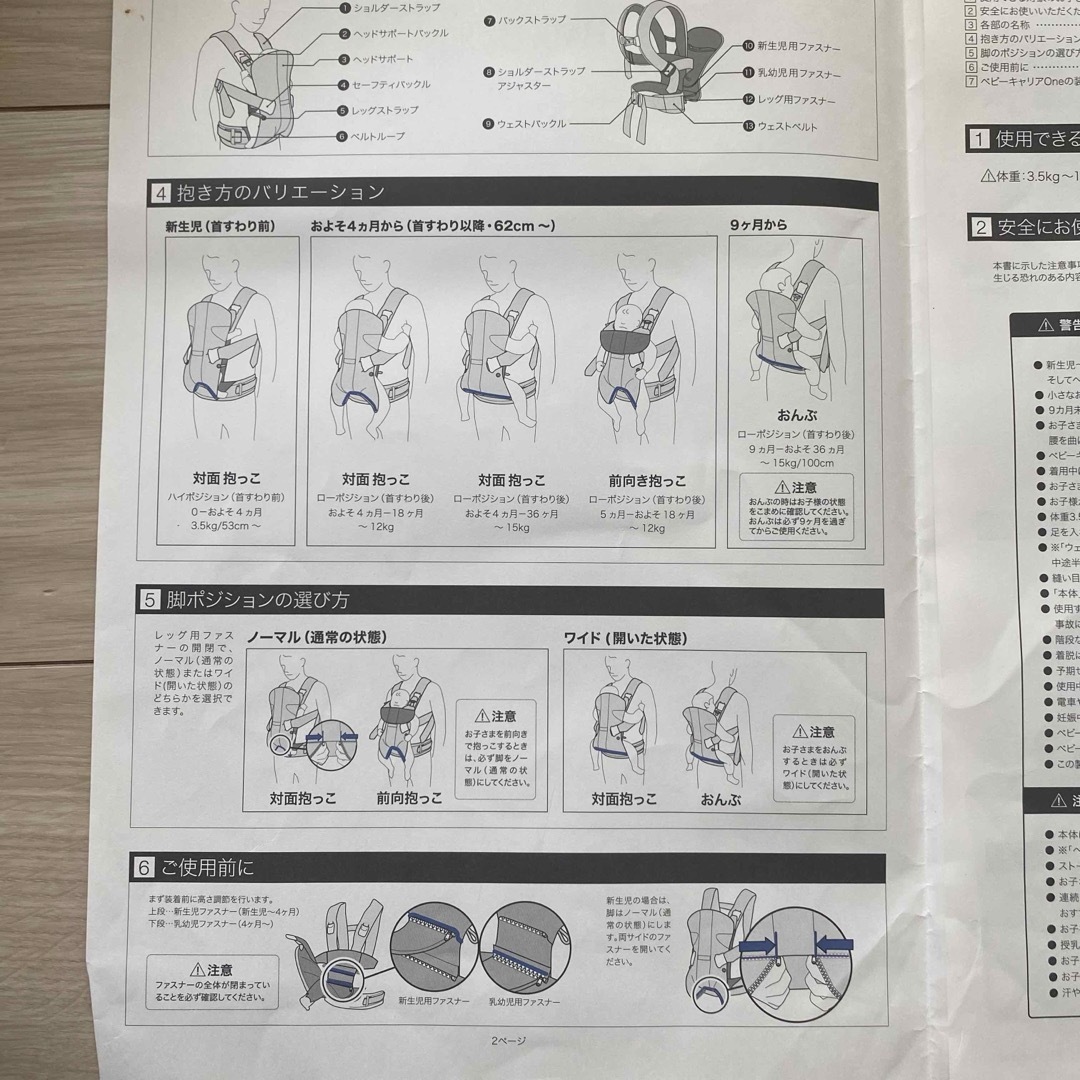 BABYBJORN(ベビービョルン)のベビービョルン　ベビーキャリアONE 抱っこ紐 キッズ/ベビー/マタニティの外出/移動用品(抱っこひも/おんぶひも)の商品写真