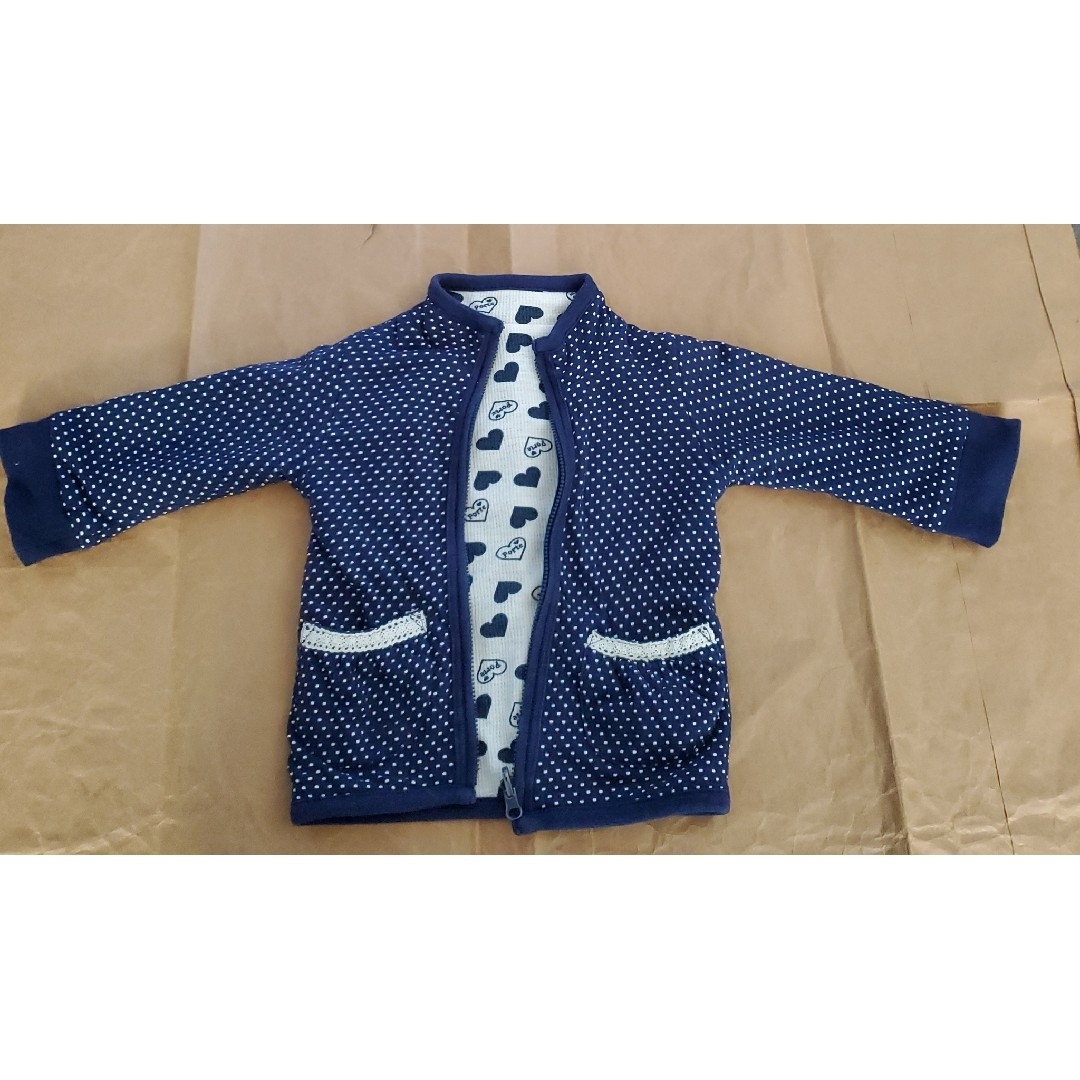 キッズアウター 上着 80cm リバーシブル キッズ/ベビー/マタニティのキッズ服男の子用(90cm~)(ジャケット/上着)の商品写真