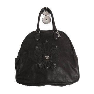 クロムハーツ(Chrome Hearts)のクロムハーツ BSフレアパッチ デストロイレザー ボーリング ハンドバッグ レザー SV925 ユニセックス ブラック CHROME HEARTS 【中古】 【アパレル・小物】(その他)