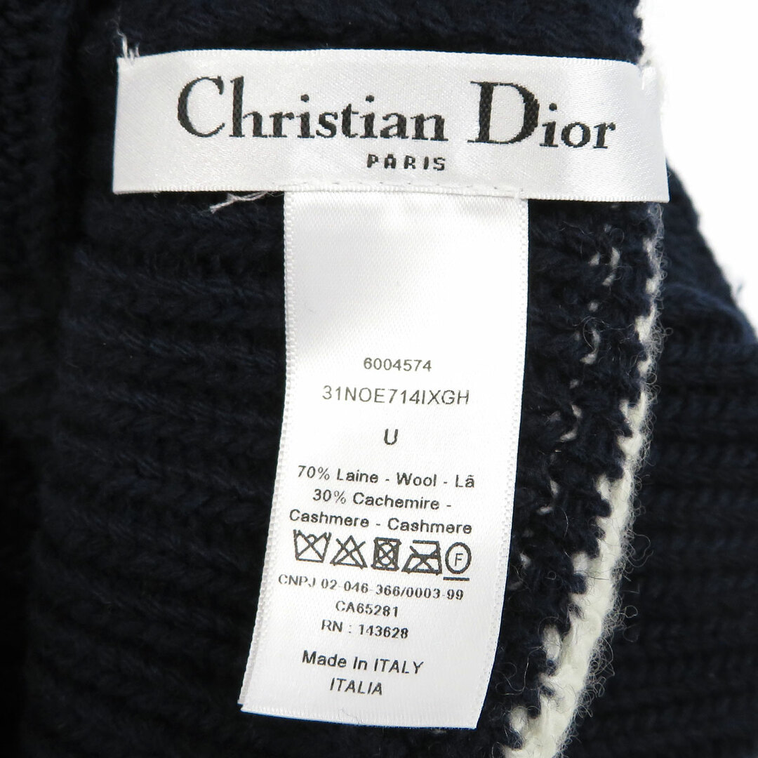 Dior(ディオール)のディオール ロゴ ニットキャップ 31NOE714IXGH ユニセックス ネイビー Dior 【中古】 【アパレル・小物】 メンズの帽子(ニット帽/ビーニー)の商品写真