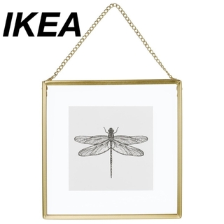 IKEA - イケア  LERBODA レルボダ フレーム ゴールドカラー　小