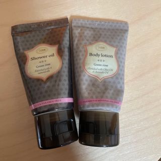 サボン(SABON)のサボン　新品　SABON グリーンローズ　ボディケア　2本(ボディローション/ミルク)