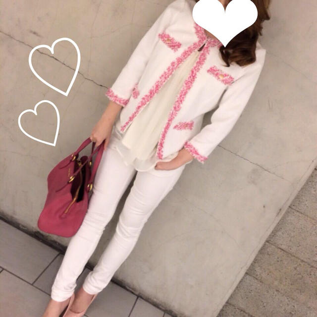 rady♡フリンジツイードジャケット