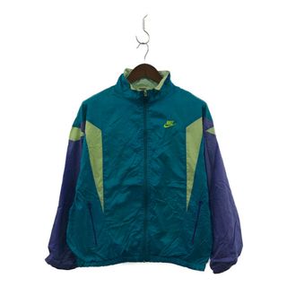 ナイキ(NIKE)の90年代 NIKE ナイキ ナイロン フルジップジャケット 防寒 パープル (メンズ M) 中古 古着 P1648(その他)