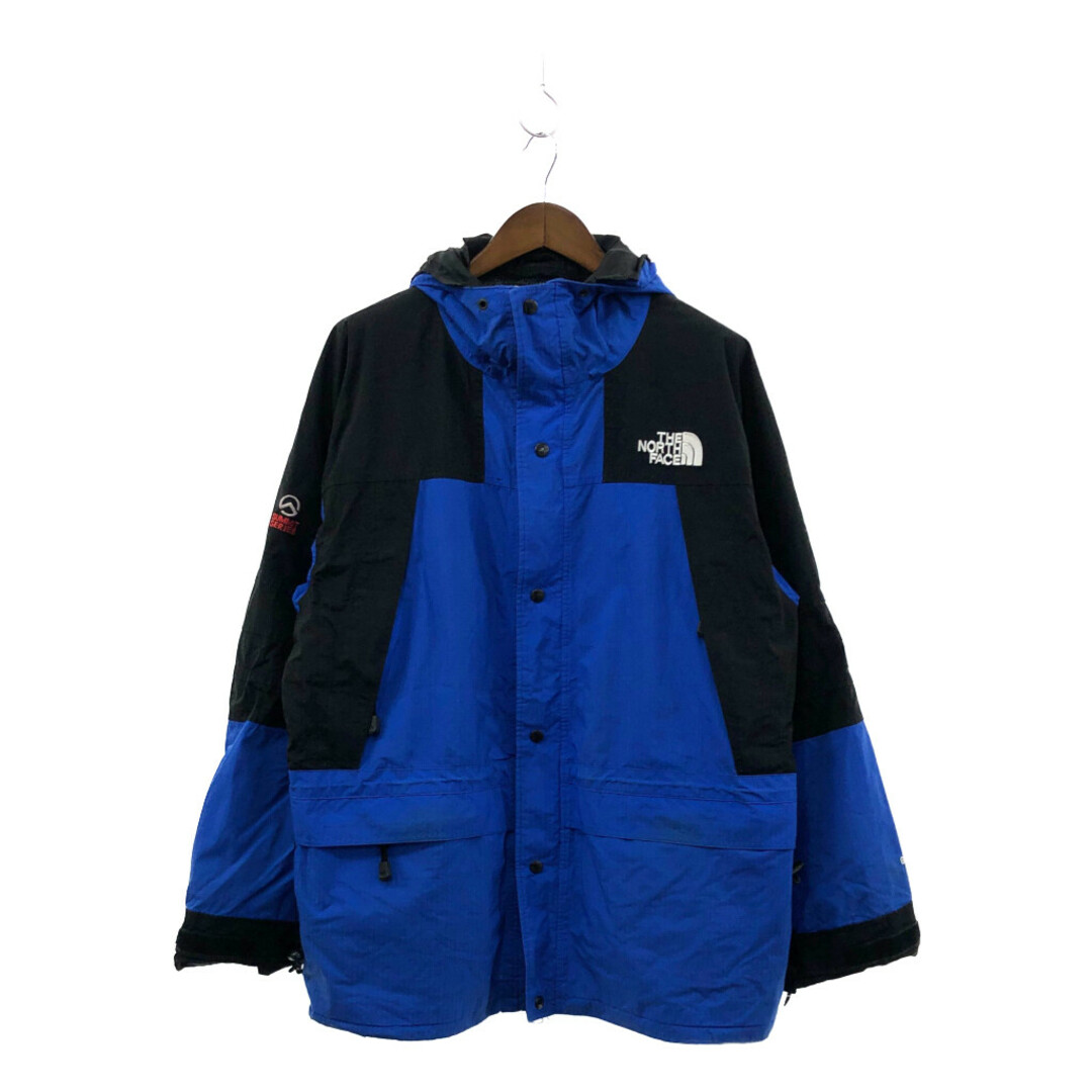 THE NORTH FACE(ザノースフェイス)のTHE NORTH FACE ノースフェイス サミットシリーズ GORE-TEX マウンテンガイド ジャケット 防水 ブルー (メンズ XXL) 中古 古着 P1664 メンズのジャケット/アウター(マウンテンパーカー)の商品写真