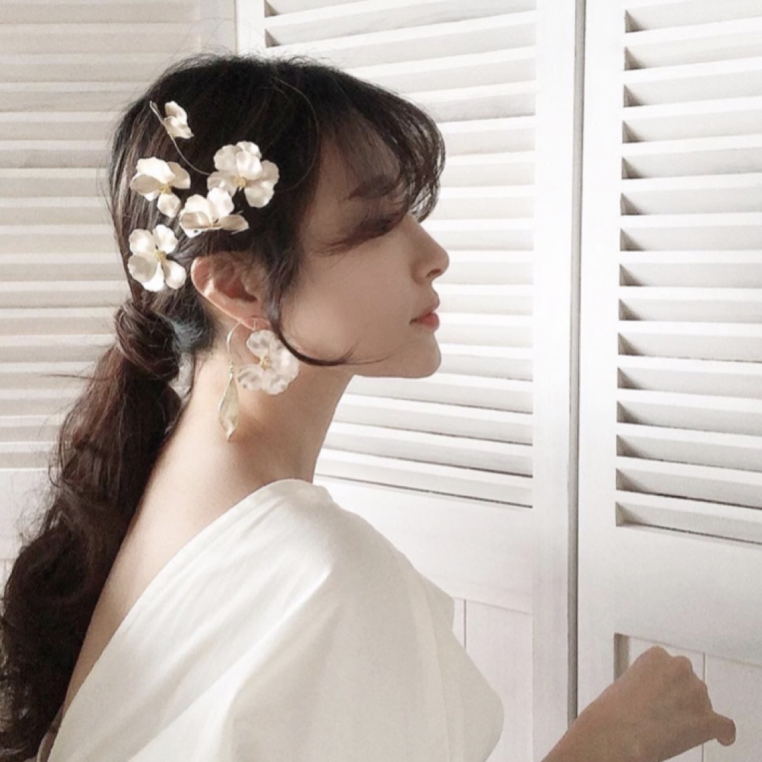 ハンドメイド結婚式　二次会　ヘアアクセサリー　ヘアドレス