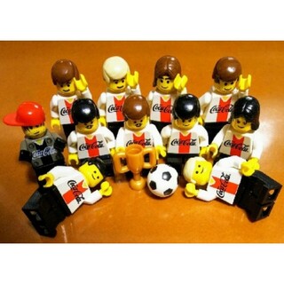 レゴ(Lego)の確認用！レゴ★コーラ サッカー クラブチーム（ホワイト）オリジナル 人気 激レア(キャラクターグッズ)
