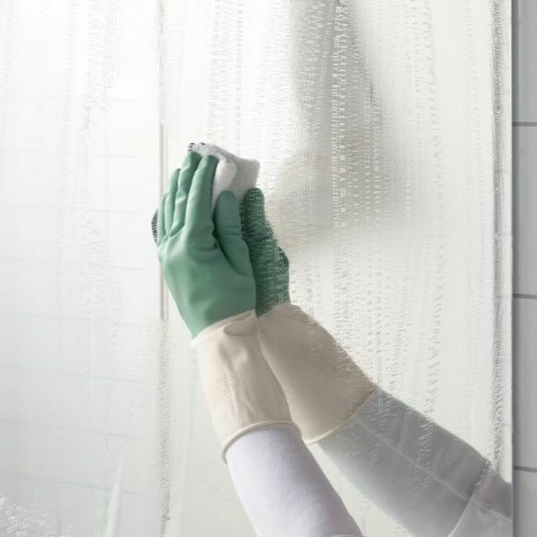 IKEA(イケア)のIKEA RINNIG リンニング 掃除用手袋 グリーン Mサイズ　2組 インテリア/住まい/日用品のキッチン/食器(収納/キッチン雑貨)の商品写真