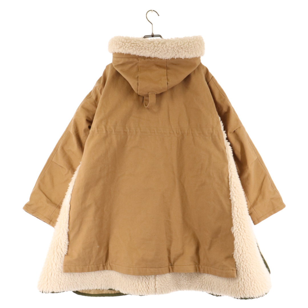 sacai(サカイ)のSacai サカイ 23AW×Carhartt WIP Canvas Parka siberian×カーハート キャンバスサイベリアンジップアップフーディ パーカー レディース ベージュ 23-06740 メンズのジャケット/アウター(フライトジャケット)の商品写真