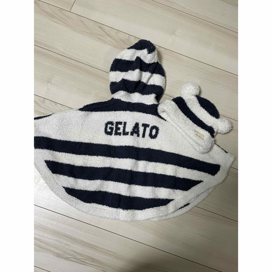 gelato pique(ジェラートピケ)のジェラートピケ ケープ＆帽子セット80 キッズ/ベビー/マタニティのベビー服(~85cm)(その他)の商品写真