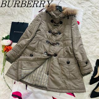 バーバリーブルーレーベル(BURBERRY BLUE LABEL)の【良品】BURBERRY BLUE LABEL ダウンコート カーキ 40(ダウンコート)