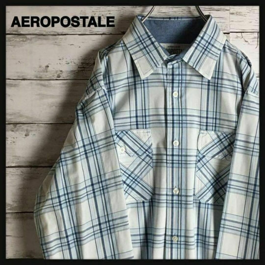 AEROPOSTALE(エアロポステール)の【入手困難】エアロポステール☆チェックシャツ  Mサイズ メンズのトップス(シャツ)の商品写真