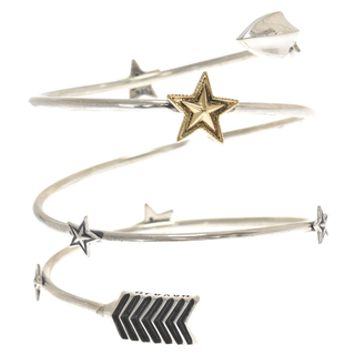 CODY SANDERSON コディーサンダーソン Shooting Stars Spiral Bracelet 18K Star シューティング スター スパイラル ブレスレット シルバー/ゴールド(ブレスレット)