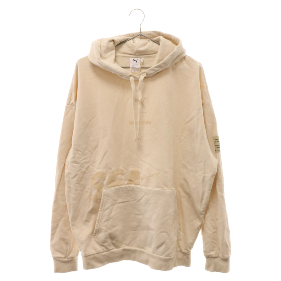 WIND AND SEA(ウィンダンシー)のWIND AND SEA ウィンダンシー BYE DYE HOODY バイダイ ロゴプルオーバーパーカー アイボリー メンズのトップス(パーカー)の商品写真