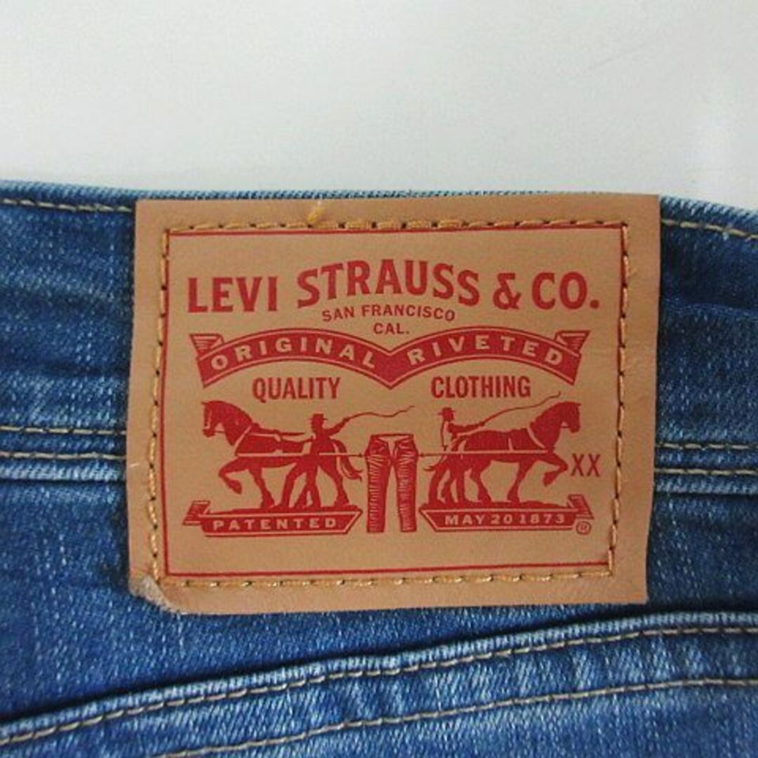 Levi's(リーバイス)のリーバイス デニム ジーンズ テーパード ユーズド加工 ストレッチ 26 ブルー レディースのパンツ(デニム/ジーンズ)の商品写真