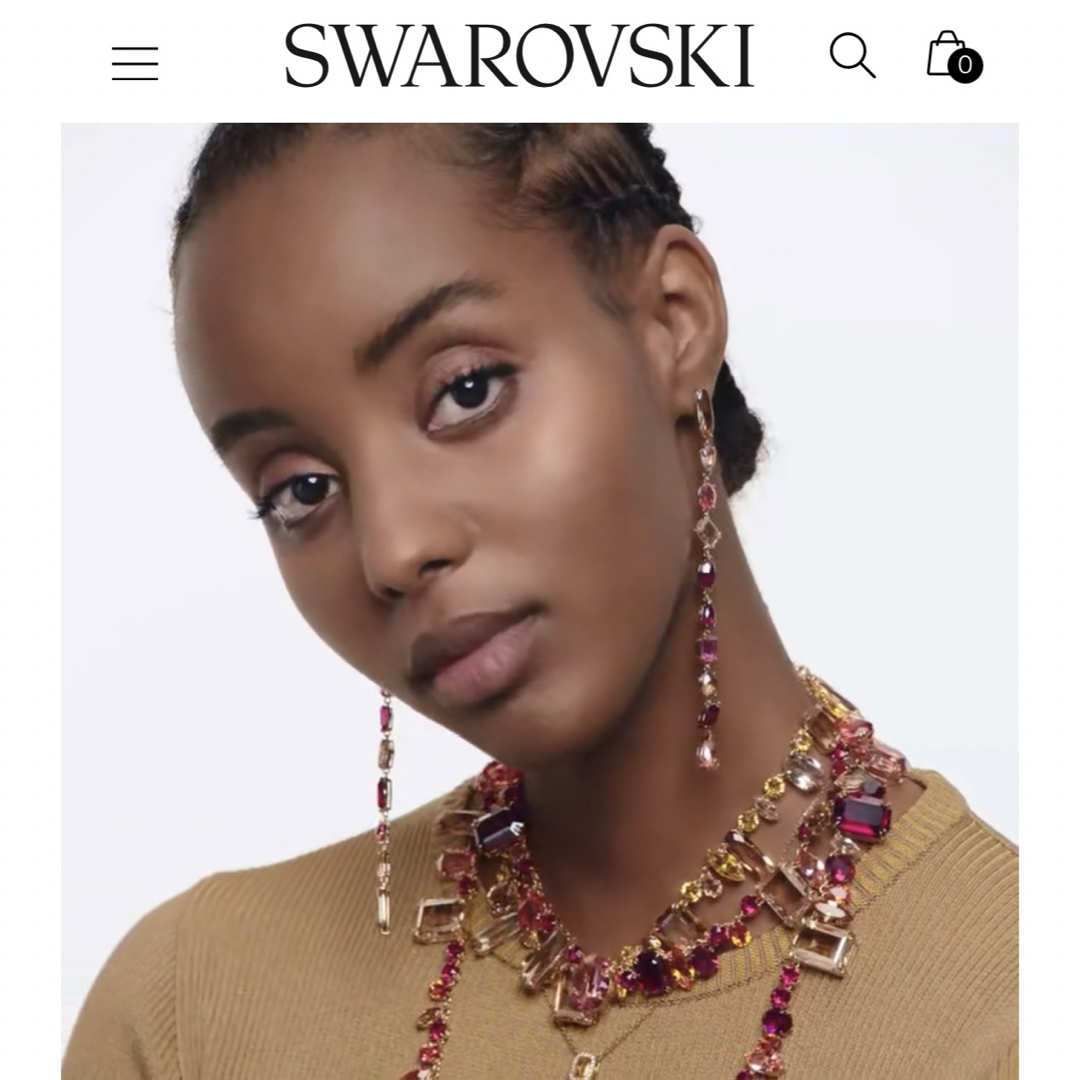 SWAROVSKI(スワロフスキー)のスワロフスキー　gemaドロップピアス レディースのアクセサリー(ピアス)の商品写真