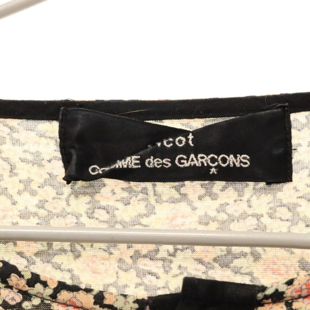 COMME des GARCONS(コムデギャルソン)のtricot COMME des GARCONS トリコ コム デ ギャルソン 花柄刺繍ワンピース 長袖ひざ丈ワンピース レディース TA-O031ブラック/マルチ レディースのワンピース(ひざ丈ワンピース)の商品写真