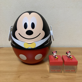 ディズニー(Disney)のミッキーマウス　ポップコーンバケット　ミニーマウス　小物入れ(キャラクターグッズ)