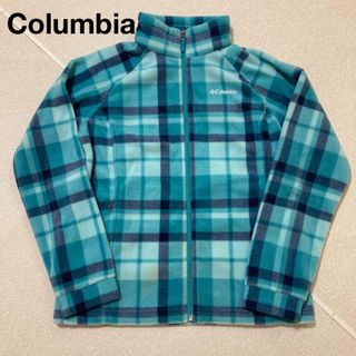 コロンビア(Columbia)のColumbia コロンビア　ジップアップフリース　チェック　キッズ(ブルゾン)