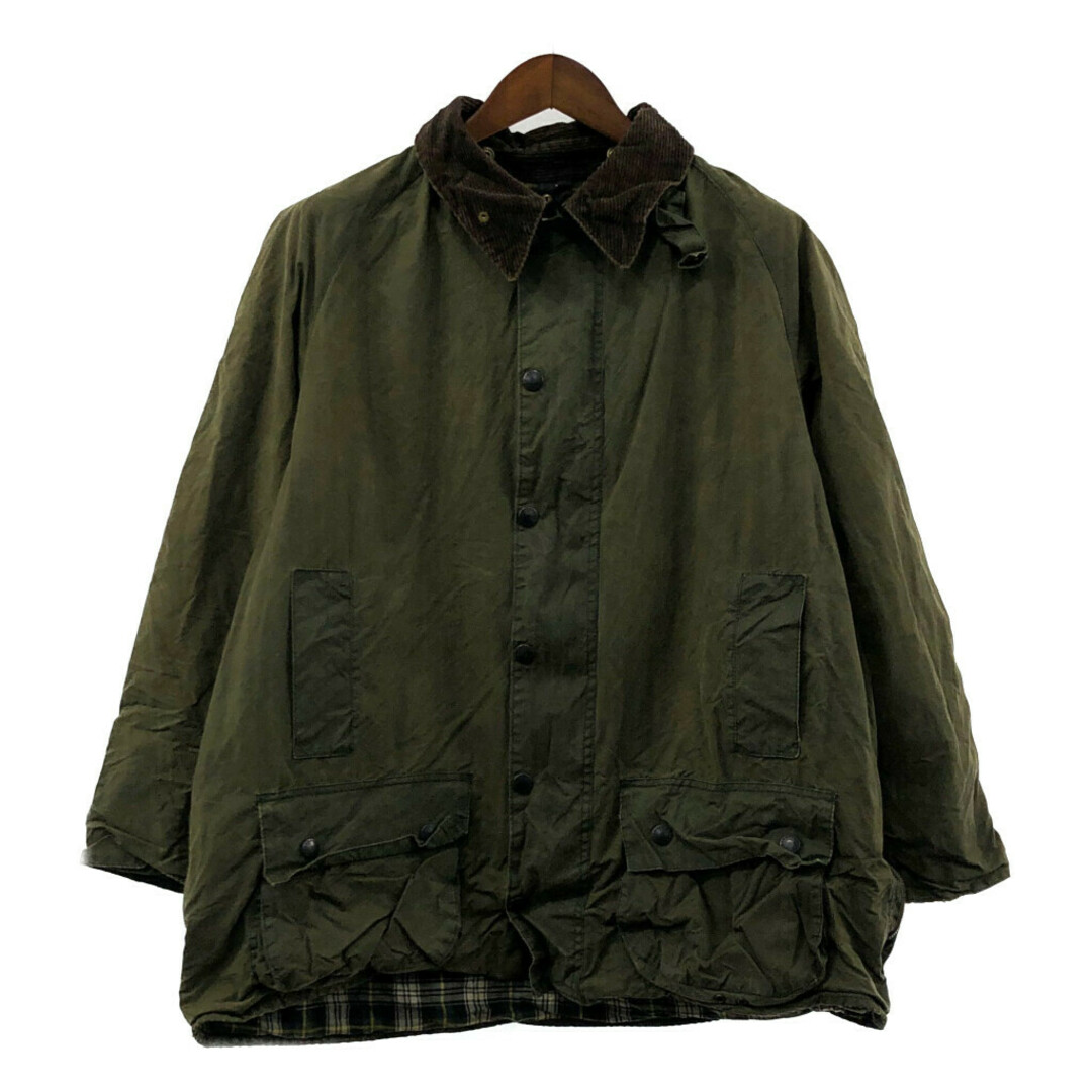 サイズ表記サイズC48着丈90年代 Barbour バブアー BEAUFORT オイルドジャケット 防寒  ユーロ ビューフォート カーキ (メンズ C48)   P1683