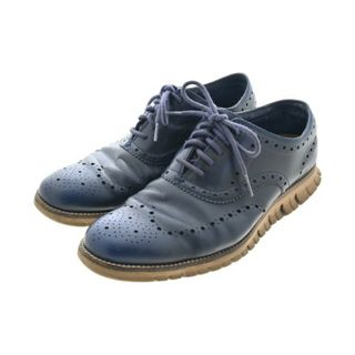 コールハーン(Cole Haan)のCOLE HAAN ビジネス・ドレスシューズ UK8 1/2(27cm位) 紺 【古着】【中古】(ドレス/ビジネス)