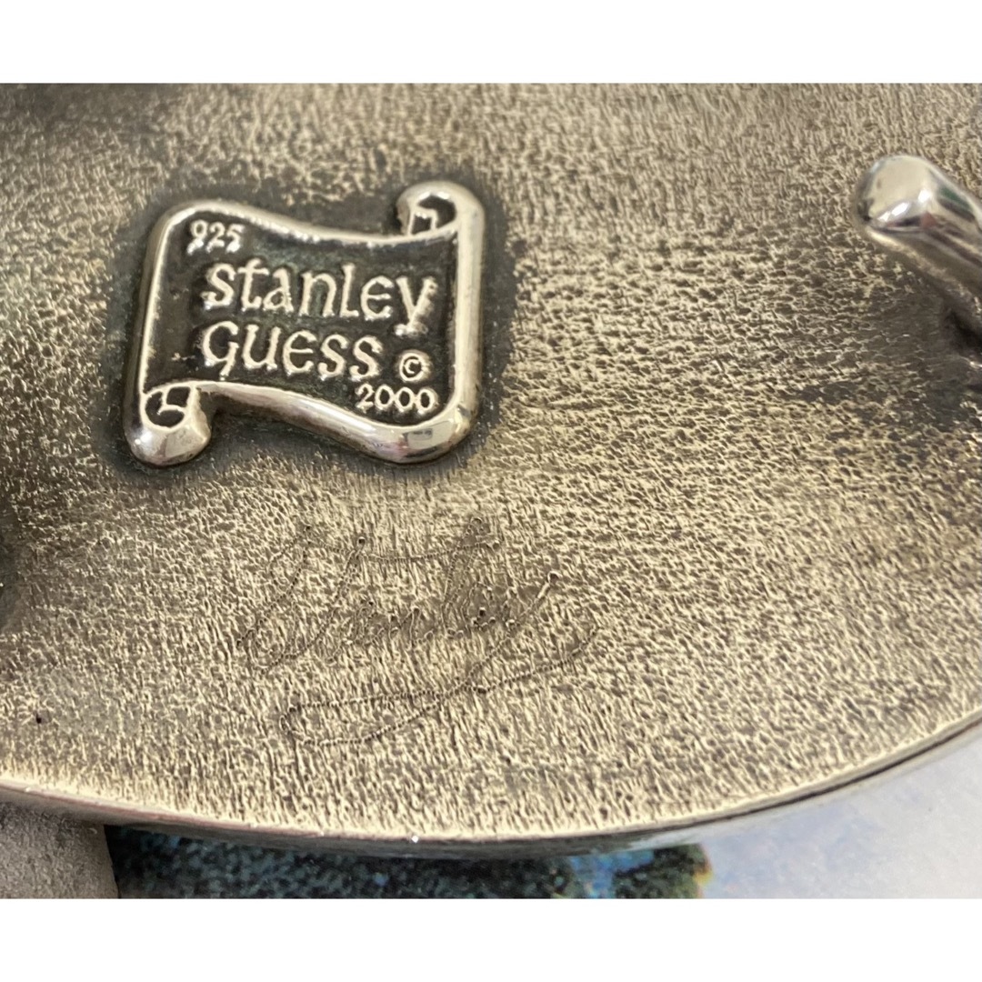 STANLEY GUESS(スタンリーゲス)のスタンリーゲスSTANLEY GUESS1ピースレザーベルトフィリグリーバックル メンズのファッション小物(ベルト)の商品写真