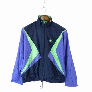 ナイキ(NIKE)の90年代 NIKE ナイキ ナイロン ジャケット スポーツ パープル (メンズ S) 中古 古着 P1731(その他)